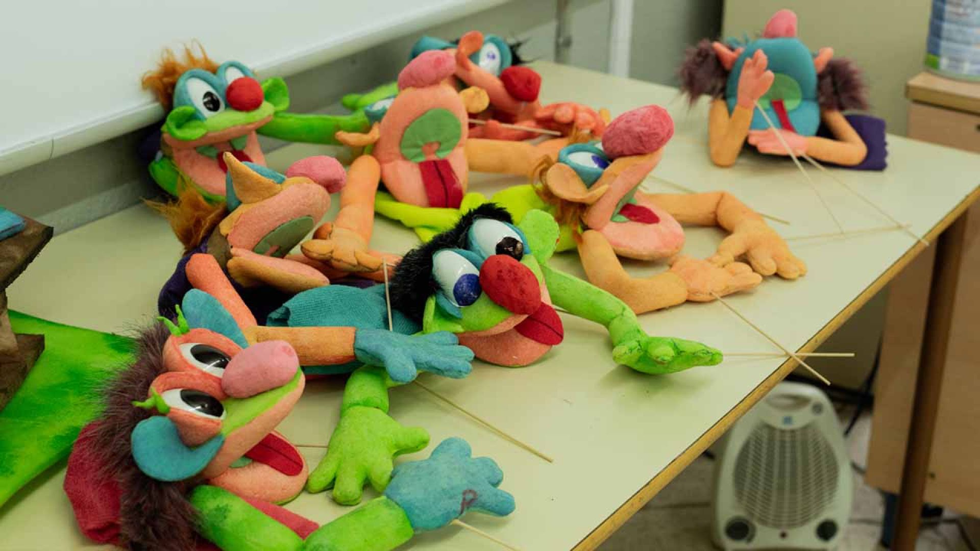 Taller de construcción de muppet